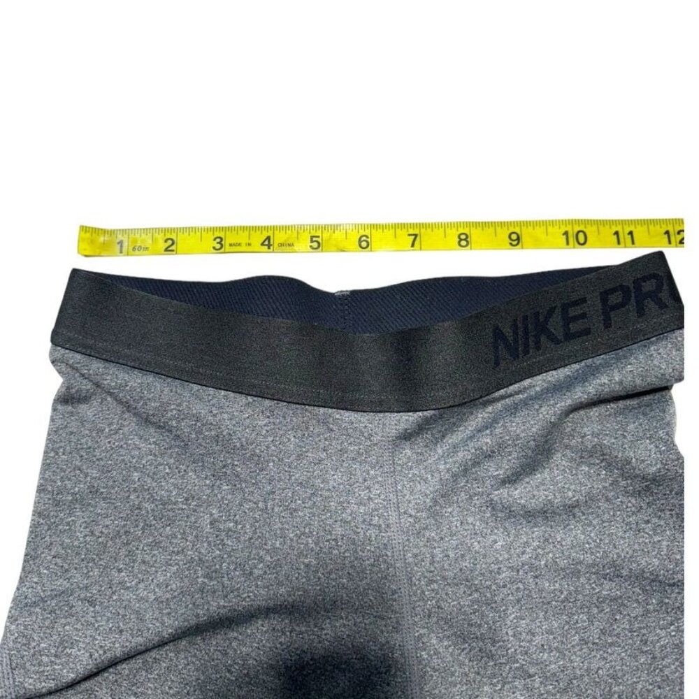 Nike Pro Leggings Gray/Black Size Medium - Picture 5 of 8